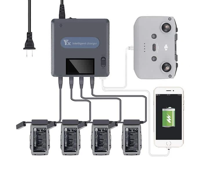 YX DJI Mavic Air 2 En Air 2S - Batterijlader 3 YX DJI Mavic Air 2 En Air 2S - Batterijlader