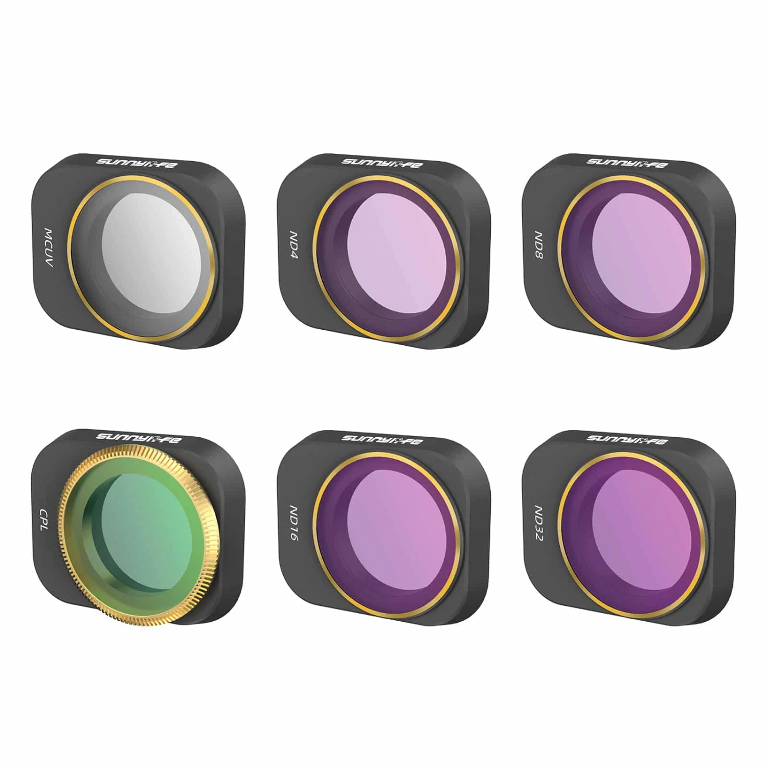Sunnylife - Set Van 6 ND Filters Voor DJI Mini 3 Pro 3 Sunnylife - Set Van 6 ND Filters Voor DJI Mini 3 Pro